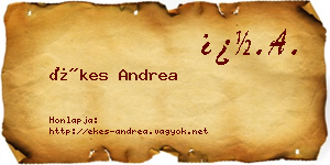 Ékes Andrea névjegykártya